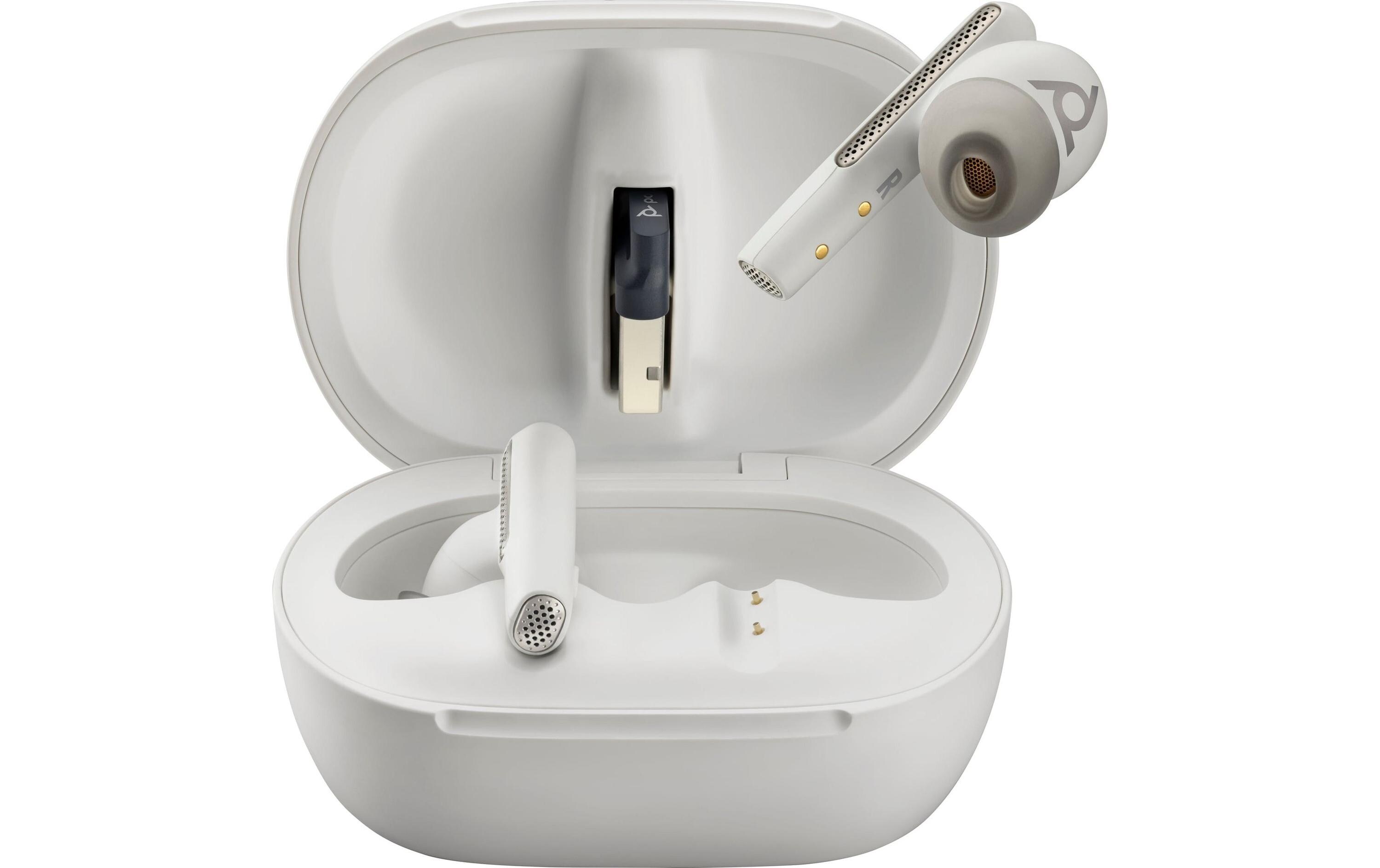 Headset Poly Voyager Free 60+ MS USB-C, Weiss<br>Voyager Free 60 Serie True-Wireless-In-Ear-Headset für Arbeit und Freizeit