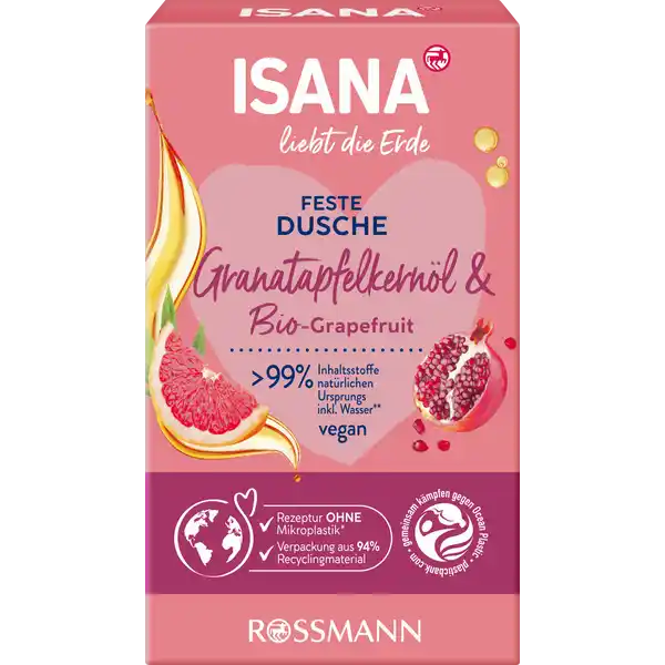 liebt die Erde Feste Dusche Granatapfel & Bio-Grapefruit