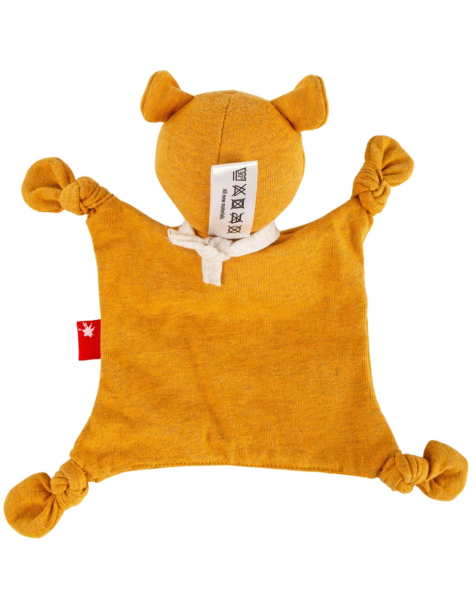 Mini-Schnuffeltuch BÄR in gelb