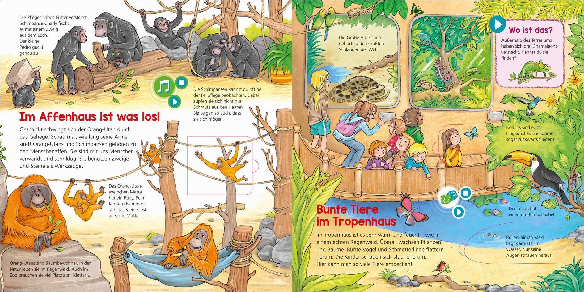 BOOKii - Was ist was Kindergarten - Komm mit in den Zoo!