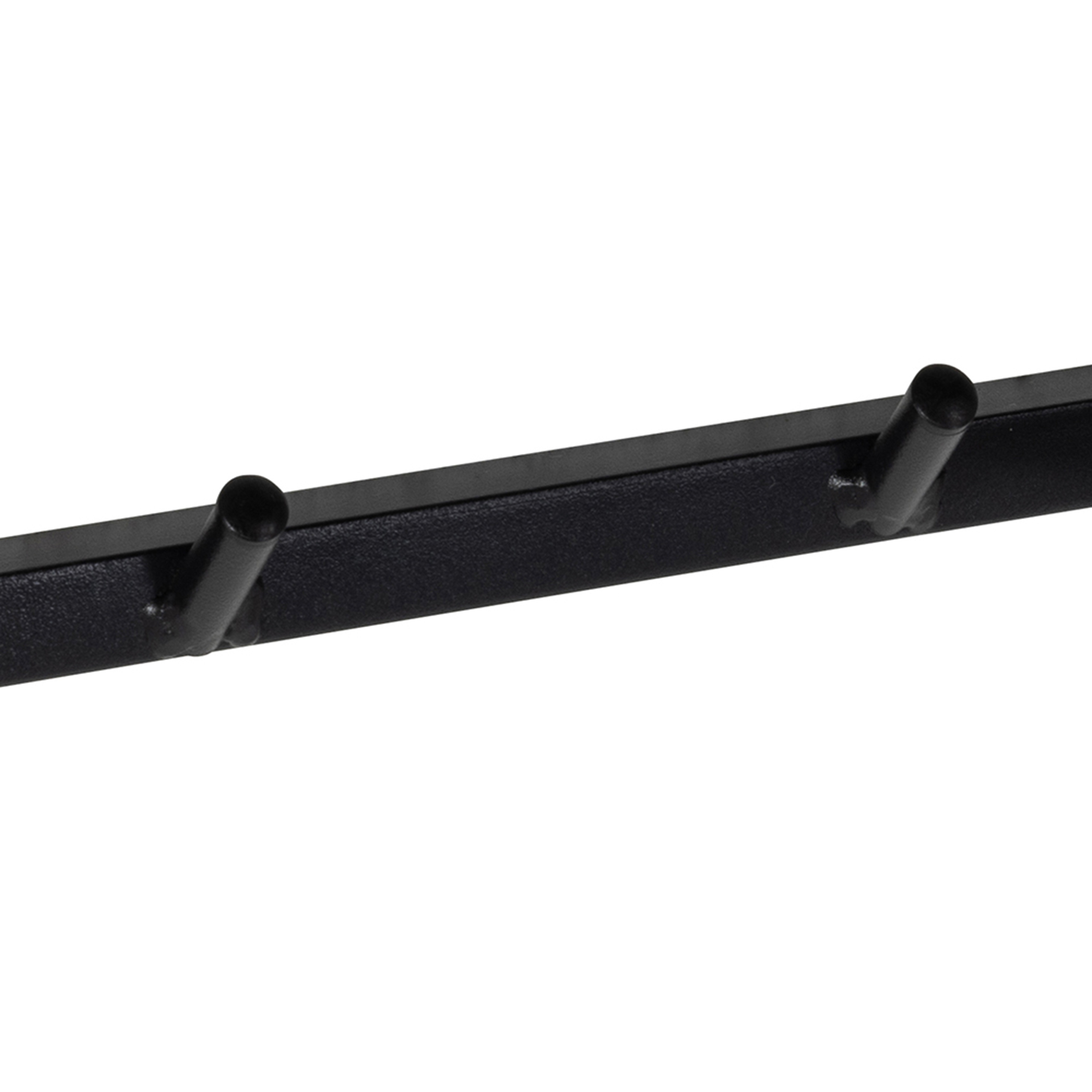Kleiderhakenbrett SEAFORD - Esche - schwarz matt - 50 cm