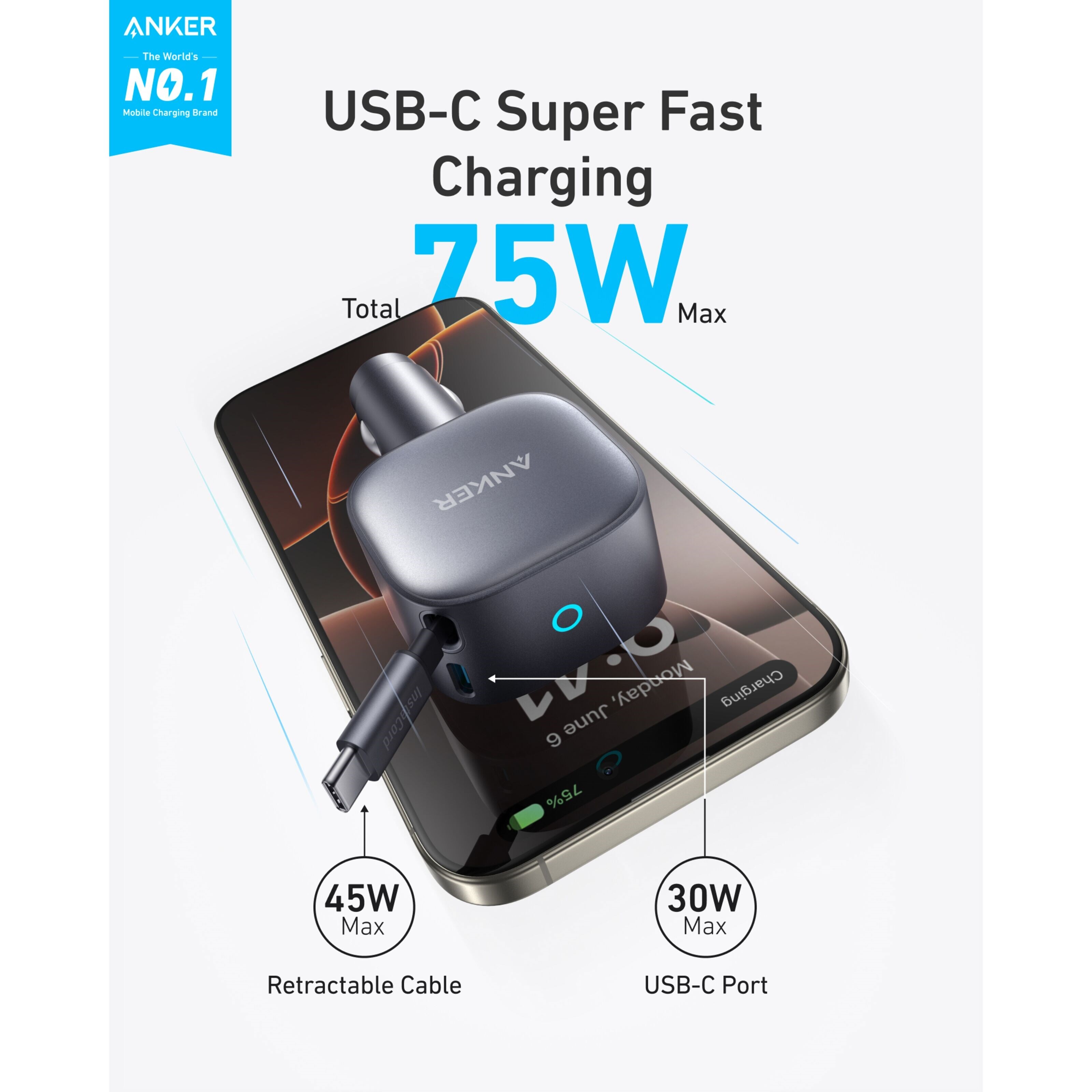 Anker Nano Car Charger 75W