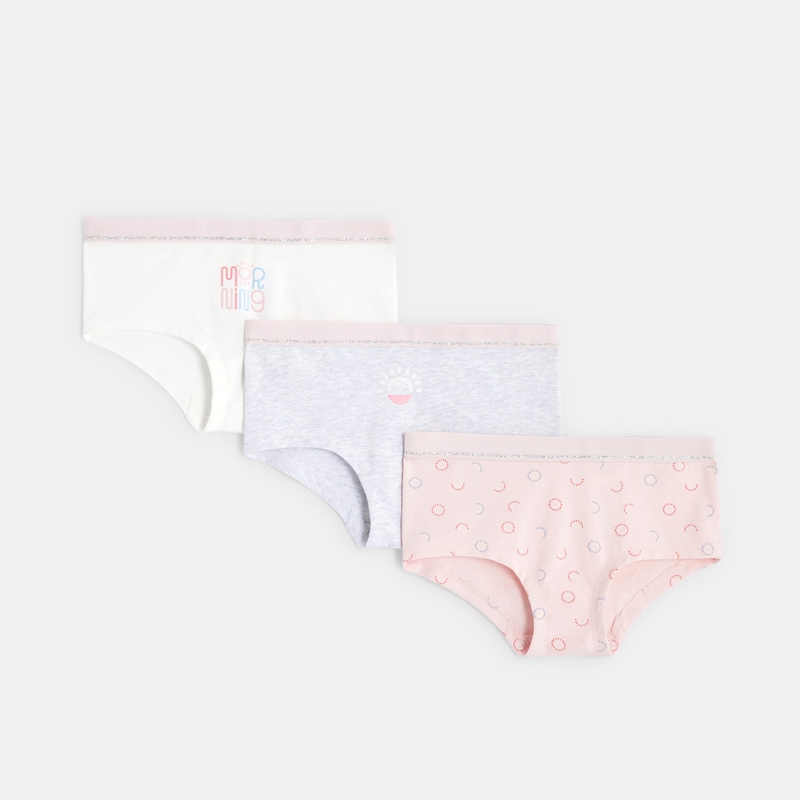 Culottes boxers (lot de 3) fille