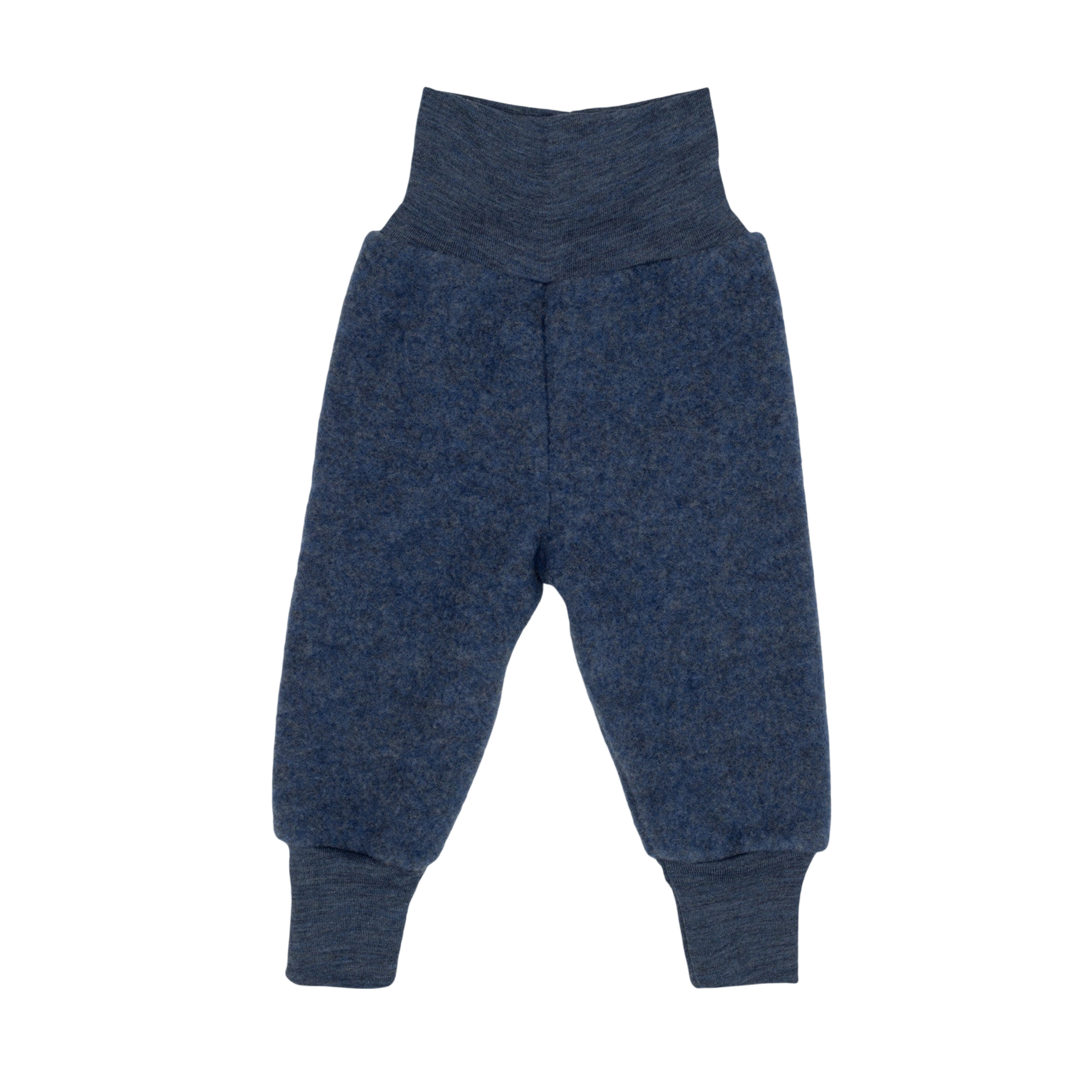 Engel Natur Baby Hose aus Merinowolle Blau Melange