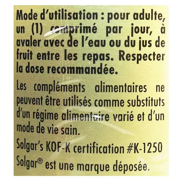 Solgar L-Lisina 1000mg 50 comprimidos
