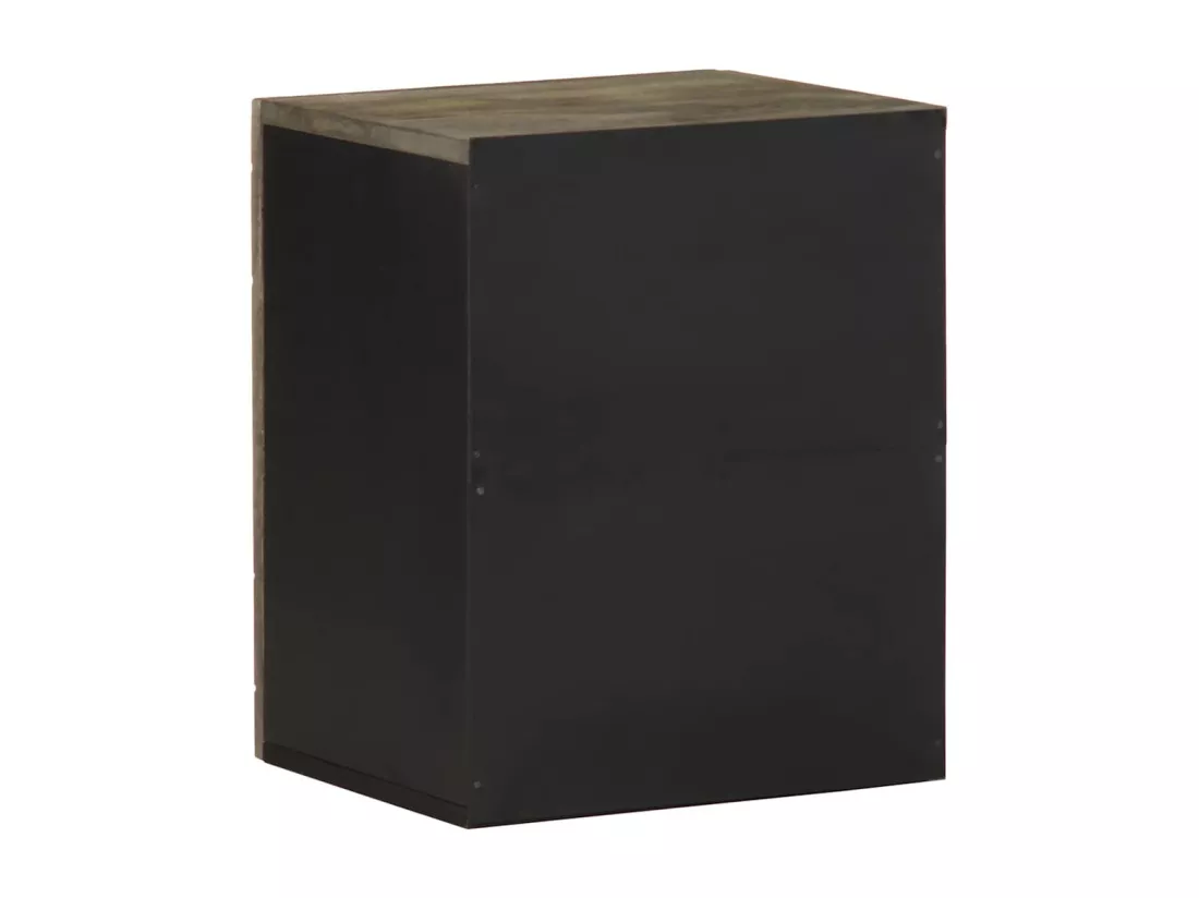 Armoire de salle de bain murale 38x33x48cm bois massif manguier