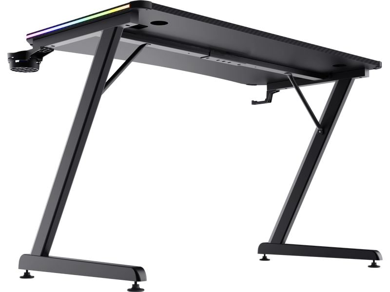 Trust Gaming Tisch GXT 709 Luminus RGB Schwarz Trust GXT 709 LUMINUS Schwarz