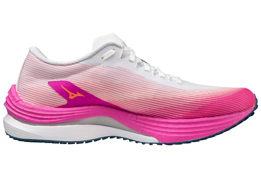 Mizuno Wave Rebellion Flash Hardloopschoenen Paars/Wit/Zilver Dames