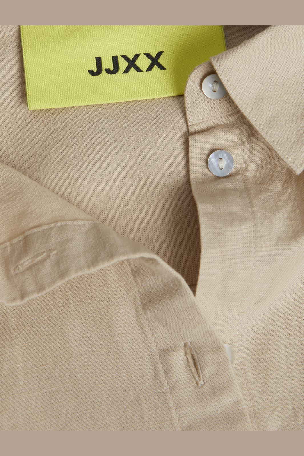 Jjxx Jxjamie Ls Rlx Linen Blend Shirt Sn 4388900 cement