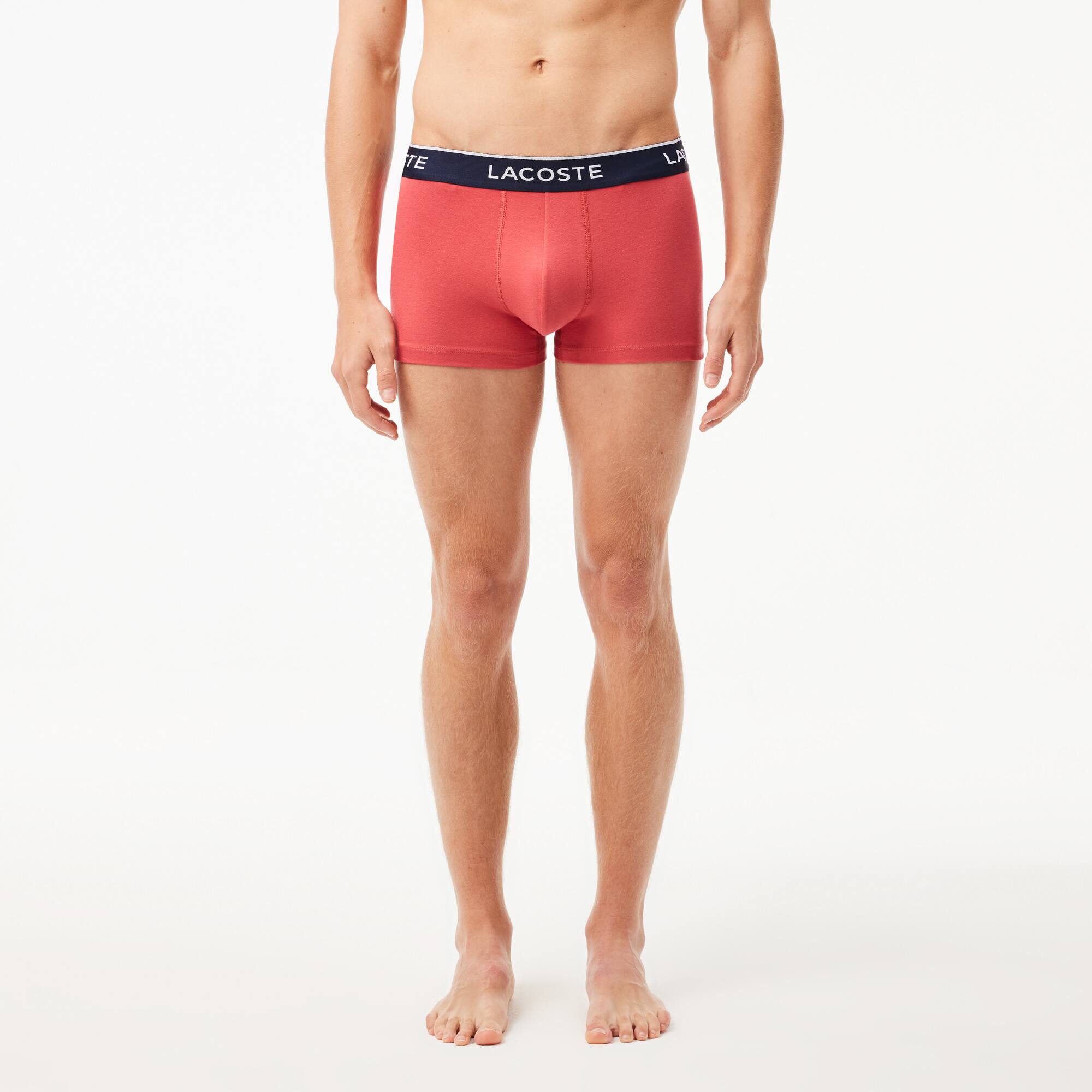 3er-Pack Herrentrunks Unterwasche - Blau - Lacoste - Herren