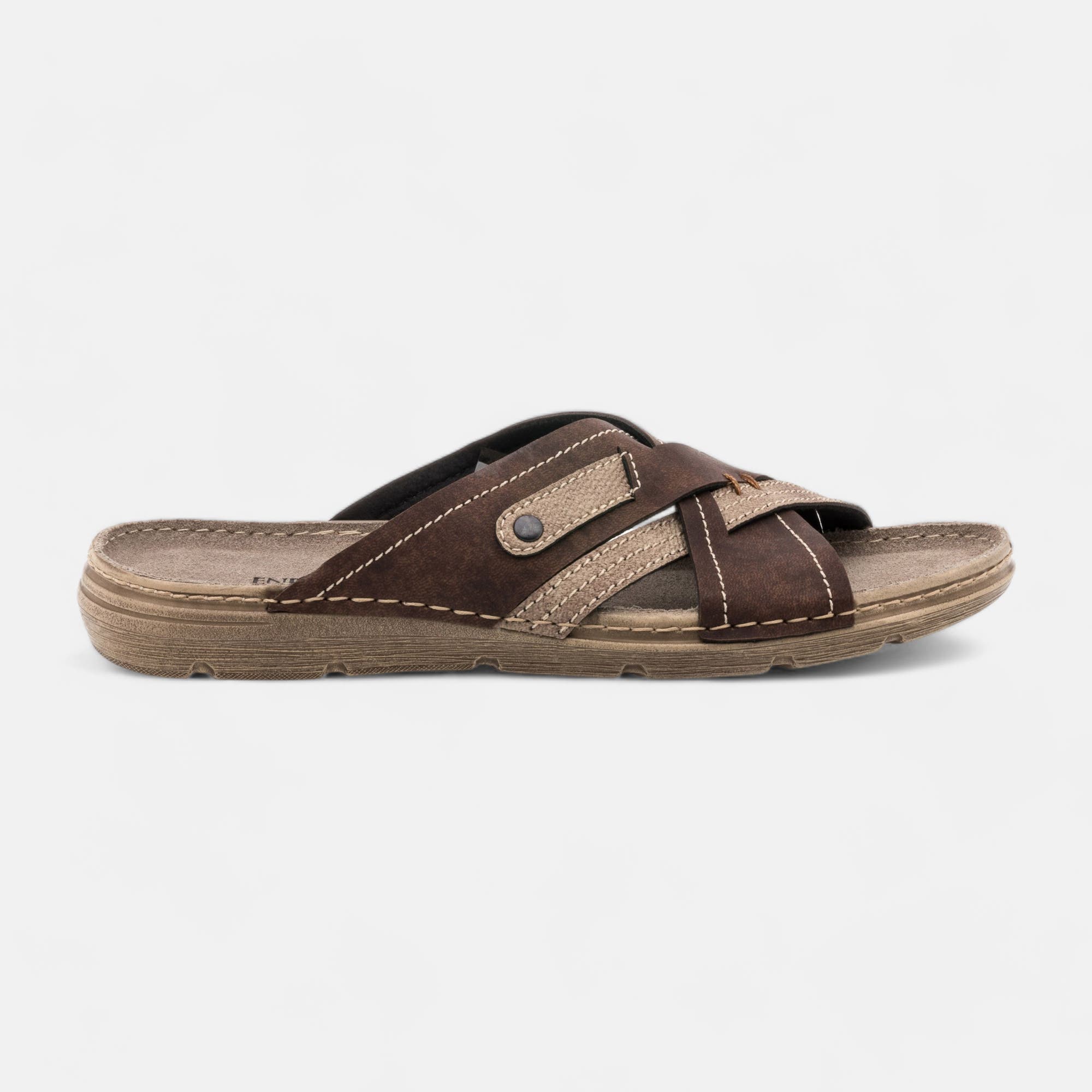 Nu-pieds Homme marron