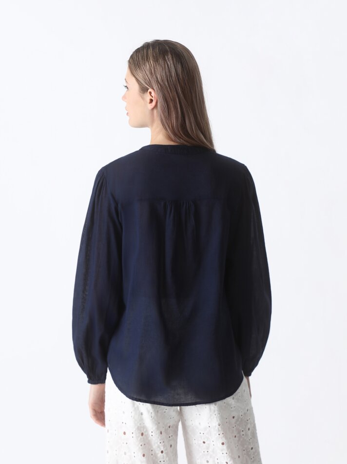 Camisa com colarinho Baker - Azul Marinho