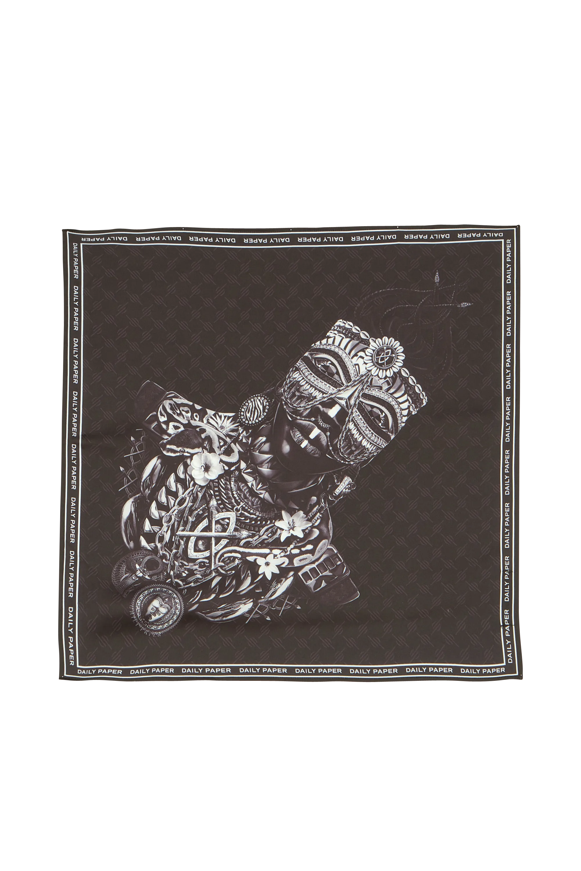 Daily Paper Foulard imprimé LAVAY Noir
