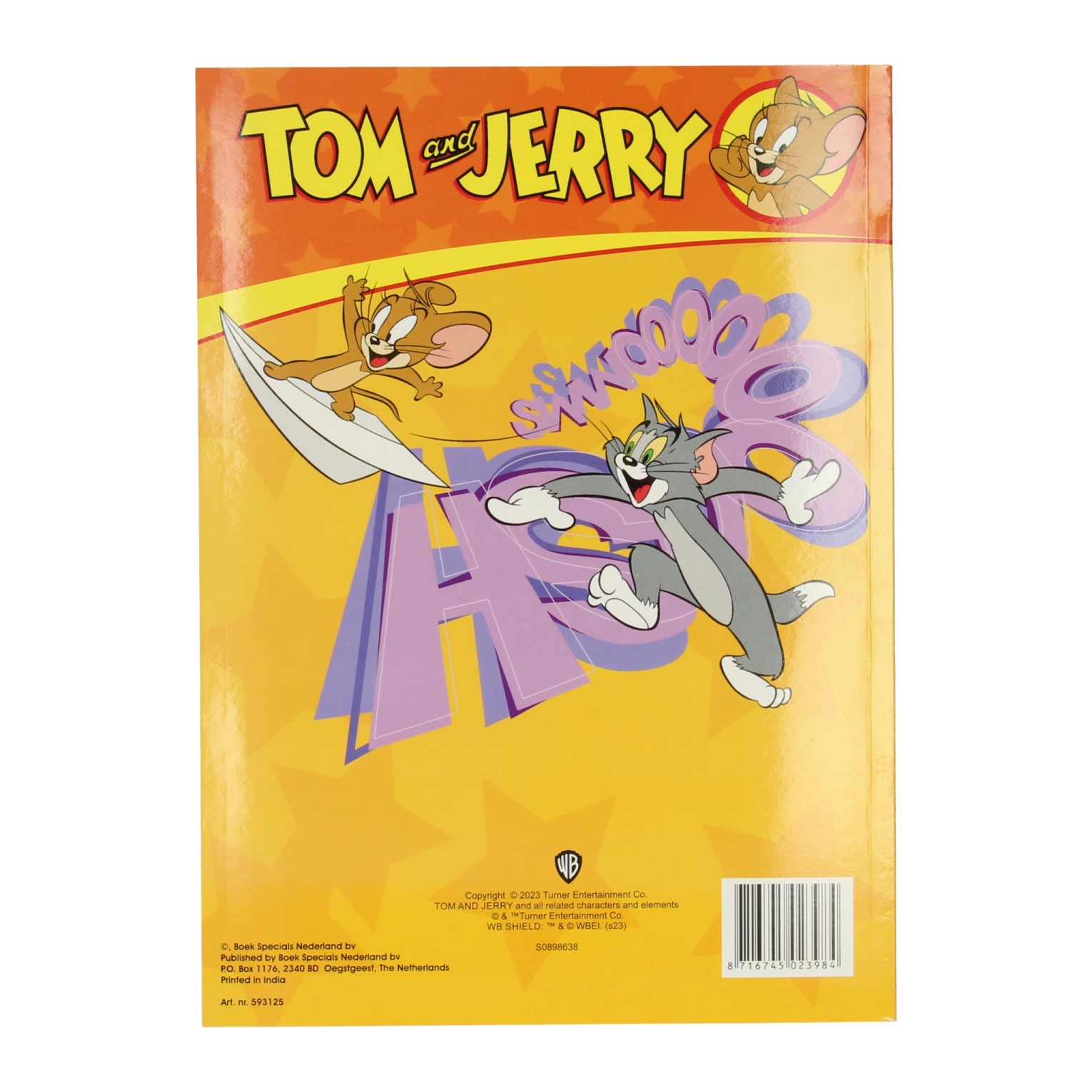 Warner Bros Color Kleurboek Tom & Jerry met Stickers