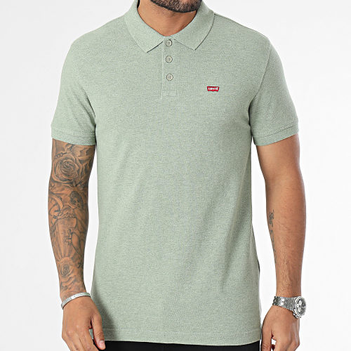 Polo Manches Courtes 35883 Vert Chiné