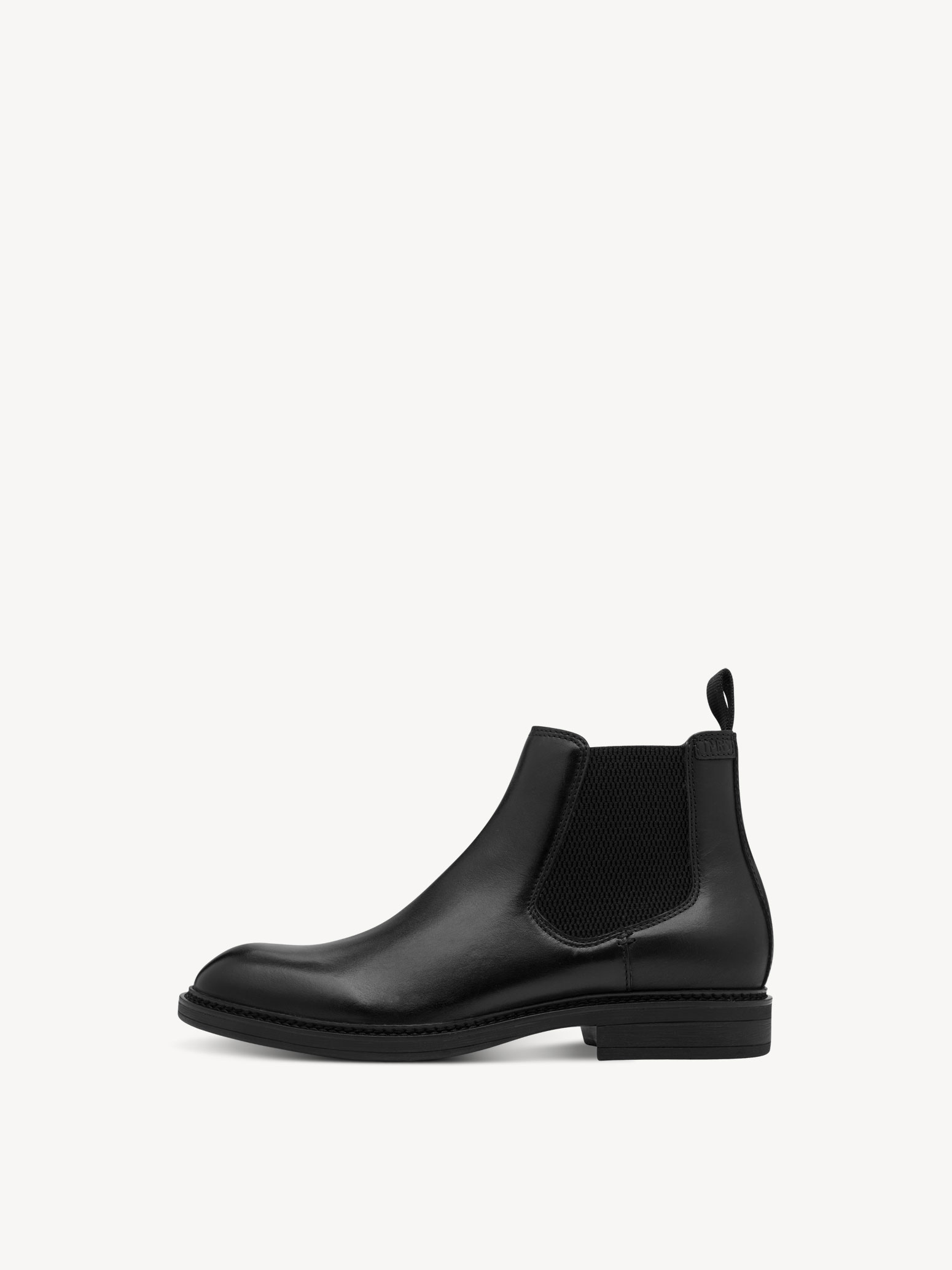 Leren Chelseaboot - zwart