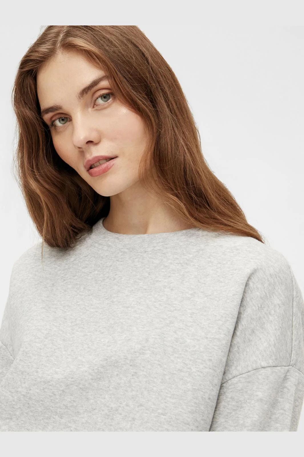 Pieces Pcchilli Ls Sweat 3595554 light grey melange