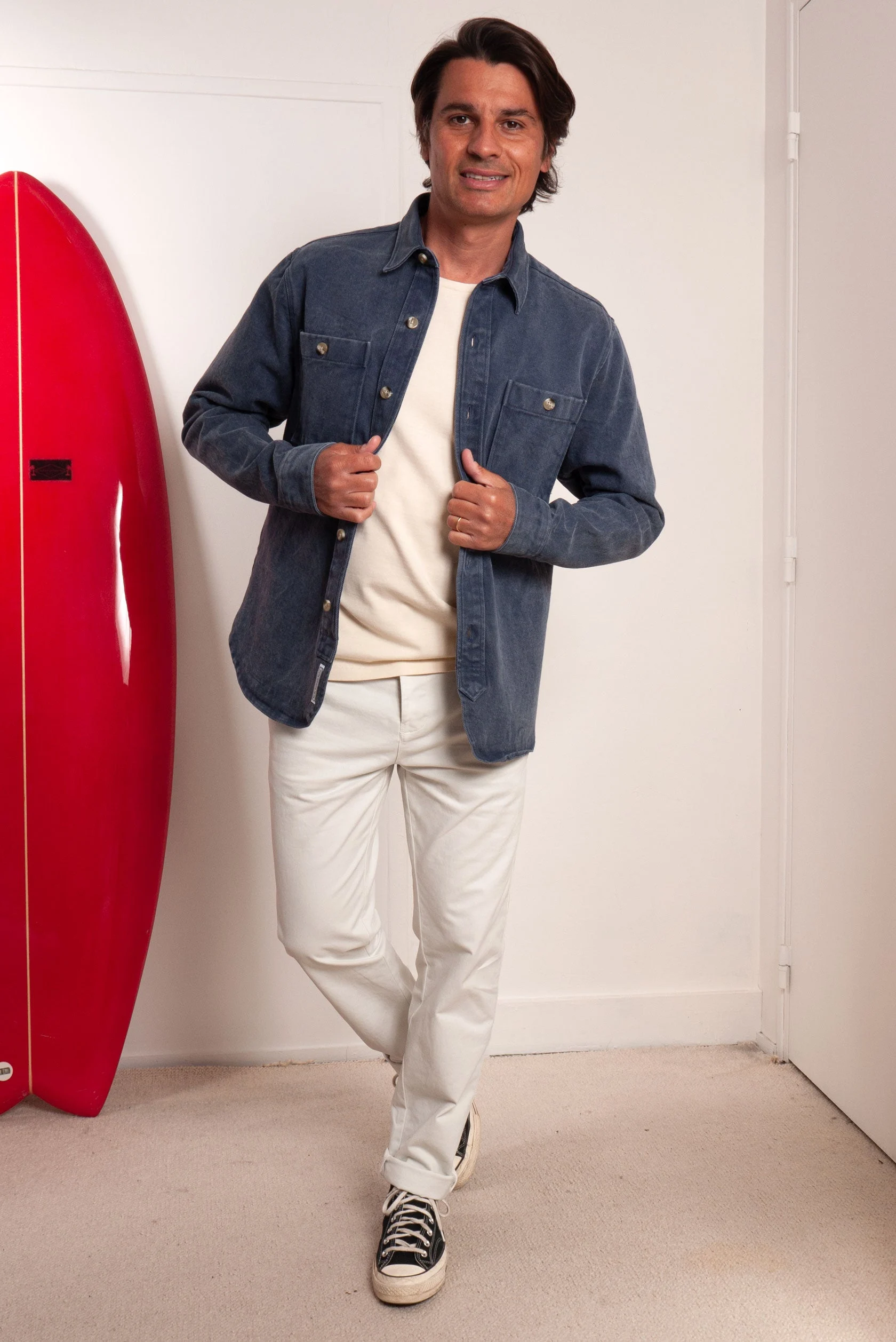 Surchemise twill | Bleu