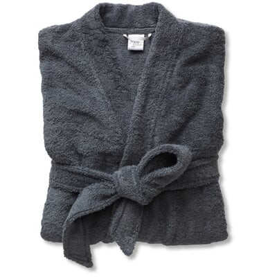 Unisex-Bademantel, Graublau