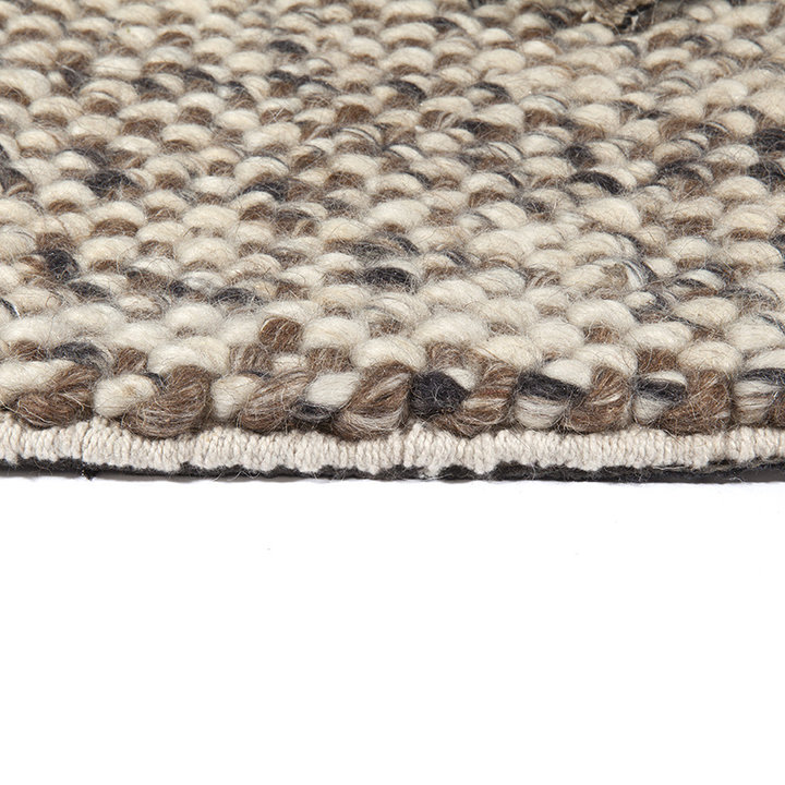 Wollen vloerkleed - Lorraine Bruin/Creme | Warm