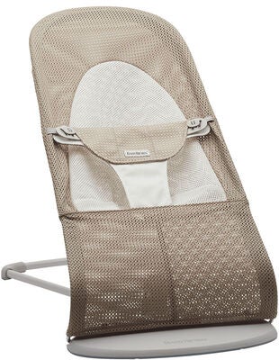 BabyBjörn Balance Soft Vippestol Mesh, Gråbeige/Hvit