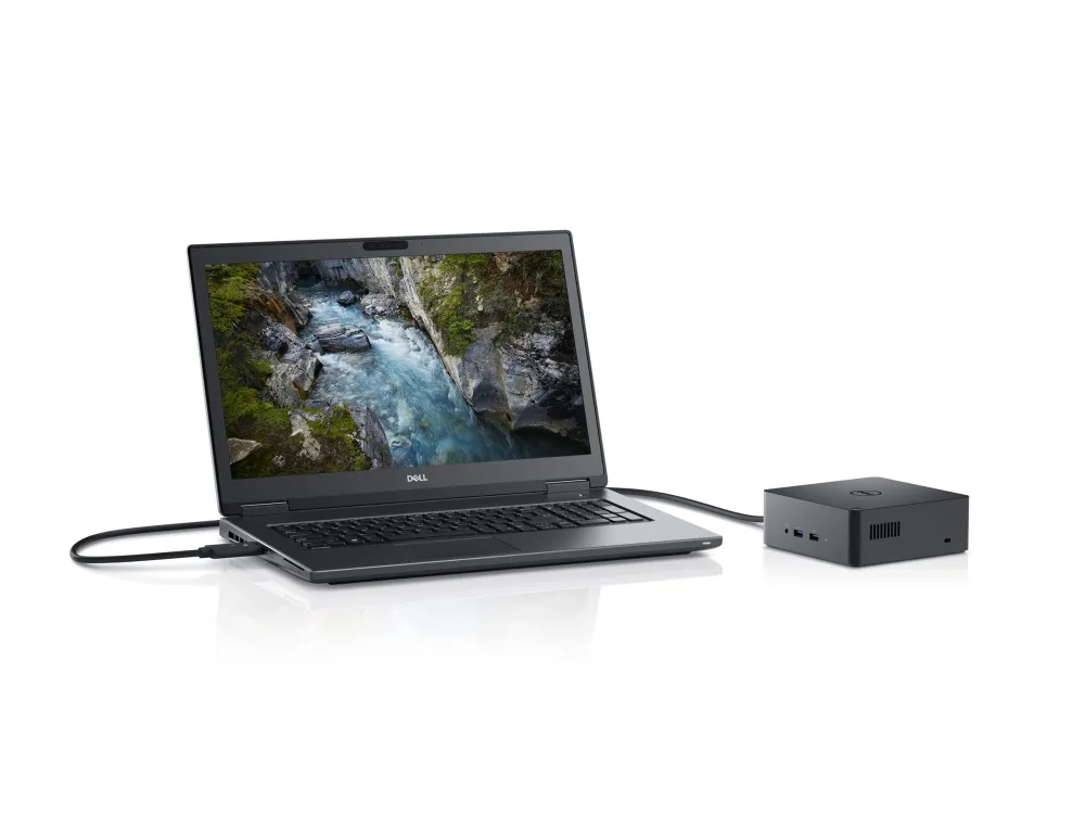 [OUTLET] - Dell Dual USB-C Thunderbolt Dock TB18DC - Dockingstation - USB-C / Thunderbolt 3 - VGA, HDMI, DP, Mini DP, Thunderbolt - GigE - 210 Watt - for Dell 7530, 7730