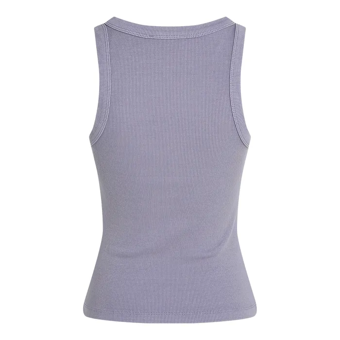 Calvin Klein Washed Woven Label Rib Tanktop Dames