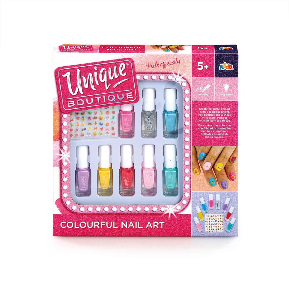 UNIQUE BOUTIQUE - Farverig Negle Kunst