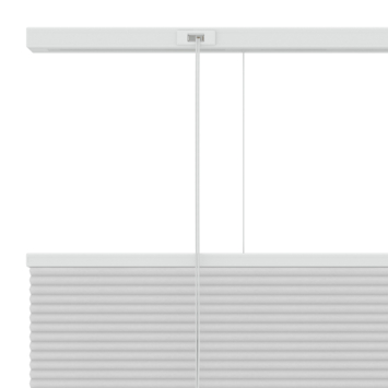 KARWEI dubbel plisségordijn lichtdoorlatend wit (kleurnr. 6001) 60x180 cm (bxh)