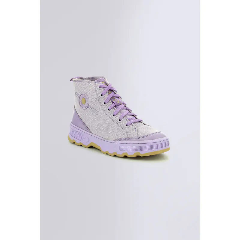 KICK WAY VIOLET SNEAKERS HAUTES Textile Femme