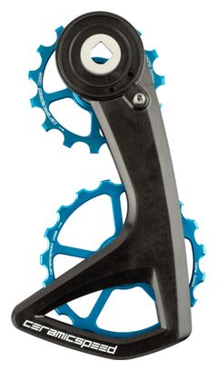 Chape de Dérailleur CeramicSpeed OSPW RS 5-Spoke 15/19T pour Dérailleur Sram Red AXS / Force AXS 12V Bleu