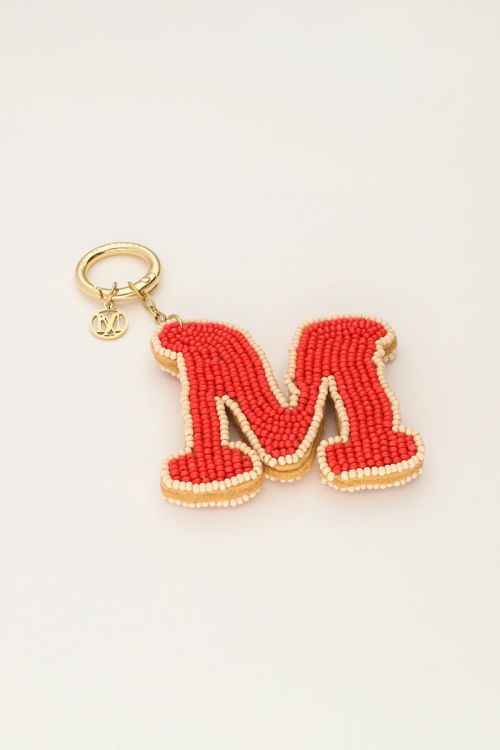 Bag charm met initial
