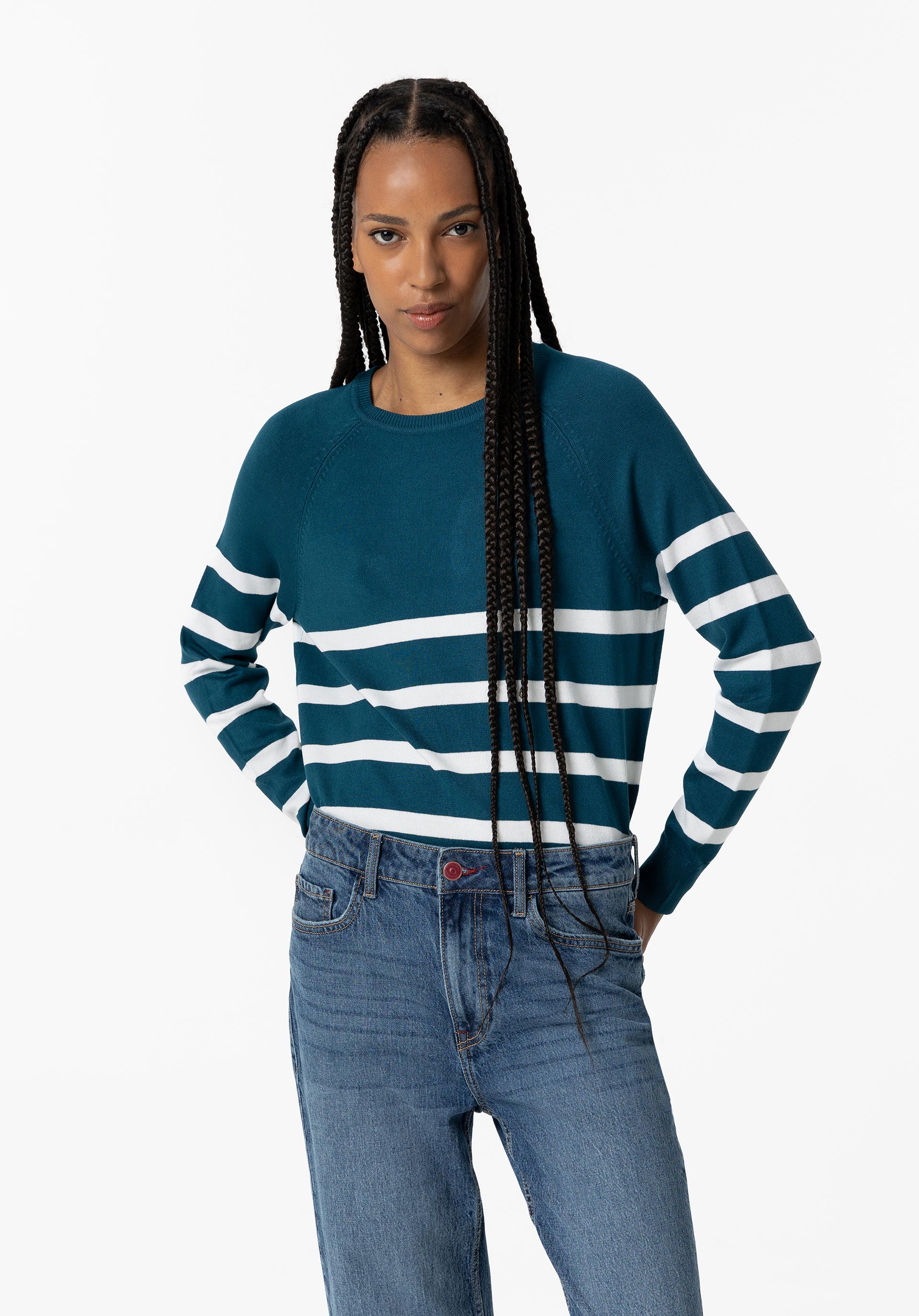Camisola de Malha às Riscas