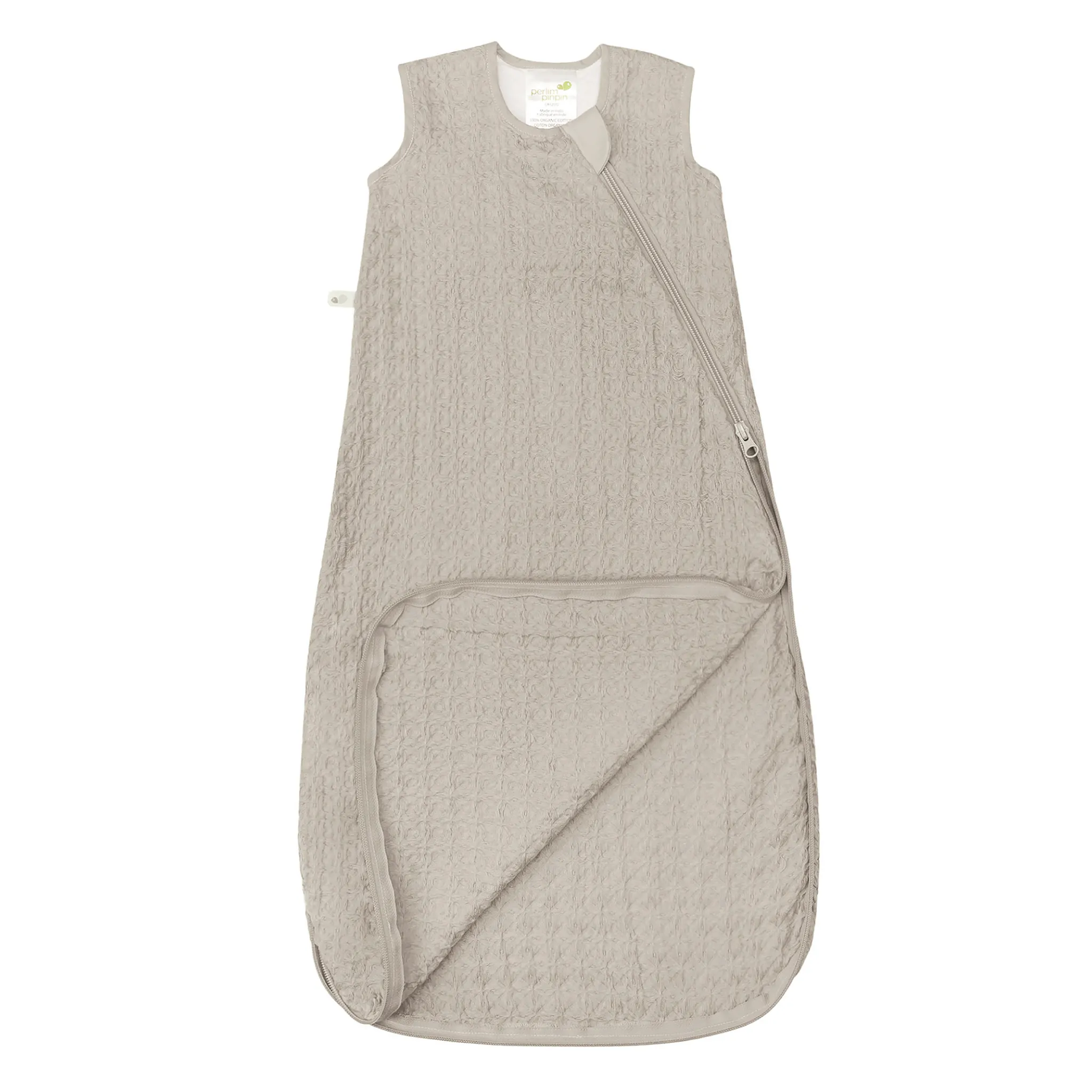 Perlimpinpin Sac de Nuit Mousseline Gauffré 0-36mois - Sauge