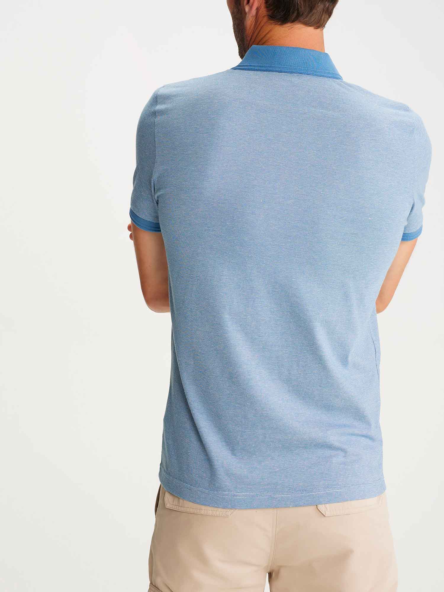 Polo Homme Jersey Coton Biologique Bleu