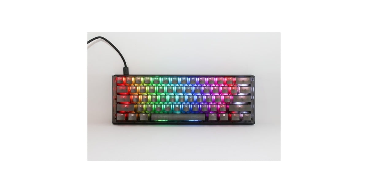 DuckyOne 3 Mini Aura, toetsenbord  (Zwart, US lay-out, Cherry MX Brown, 60%, ABS Double Shot, hot swap)