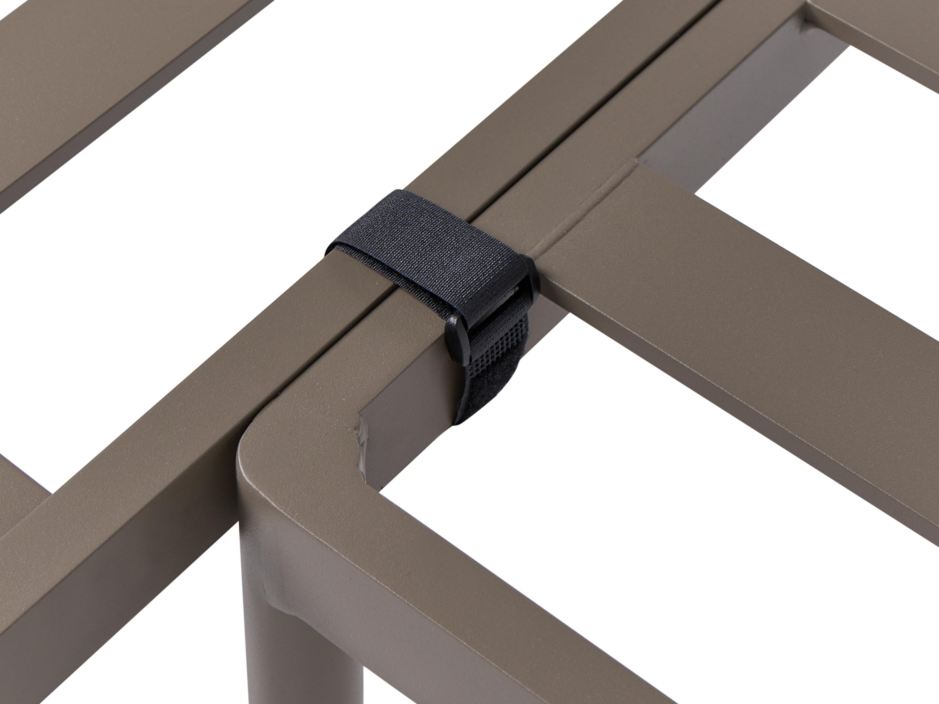 Tuin hoekloungeset met tafel 3-zits LEFFE linkszijdig Metaal Beige