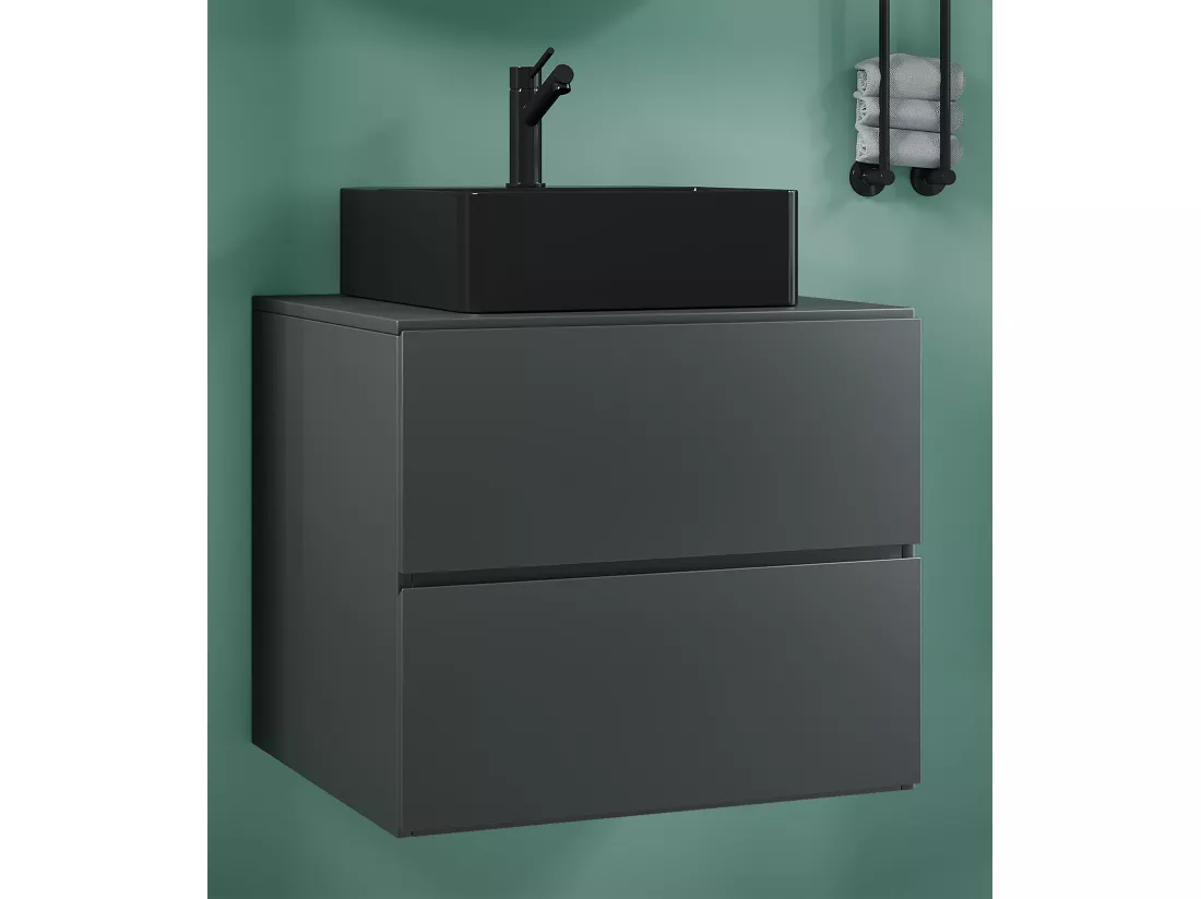 Plan de toilette 2 pièces Lavabo Lendas S BL