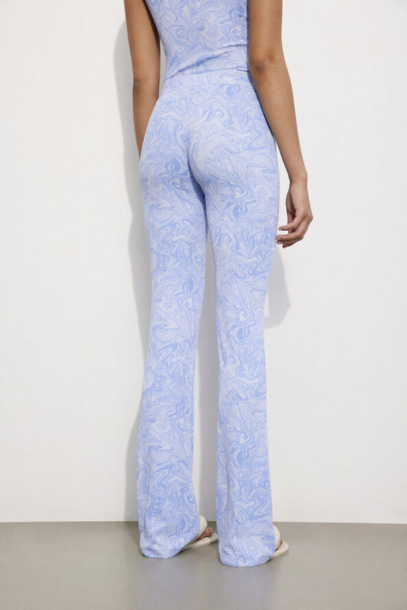 Envii ENMARGAUX PANTS AOP 5347 Serenity marble-XXS Serenity marble