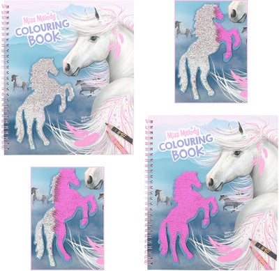 Miss Melody Fargeleggingsbok med Paljetter