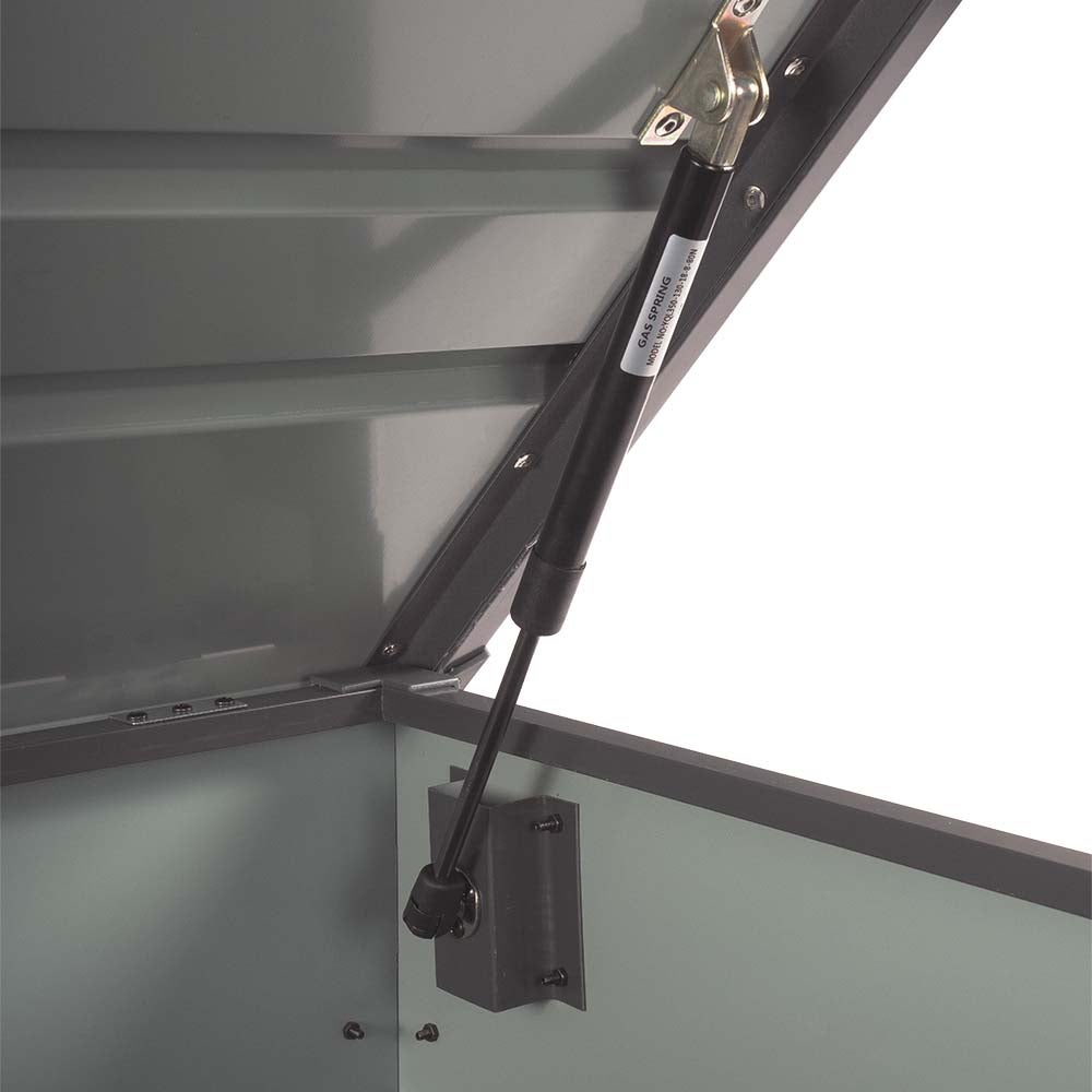 Home Deluxe - Metalen opbergbox - MEGABOX XL, Antraciet - Inhoud 400 L, Afmetingen: 126 x 56 x 62 cm, Gegalvaniseerd staalplaat, Waterdicht