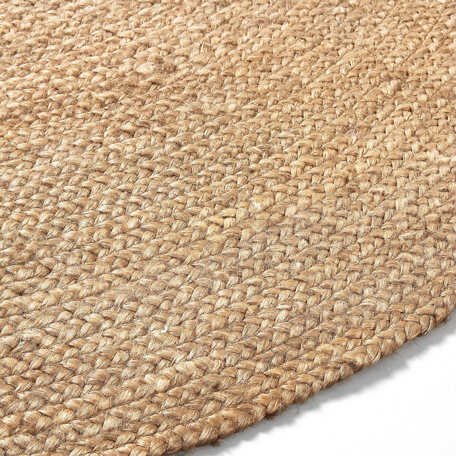 KAVE HOME Teppich DIP 150 cm rund natur