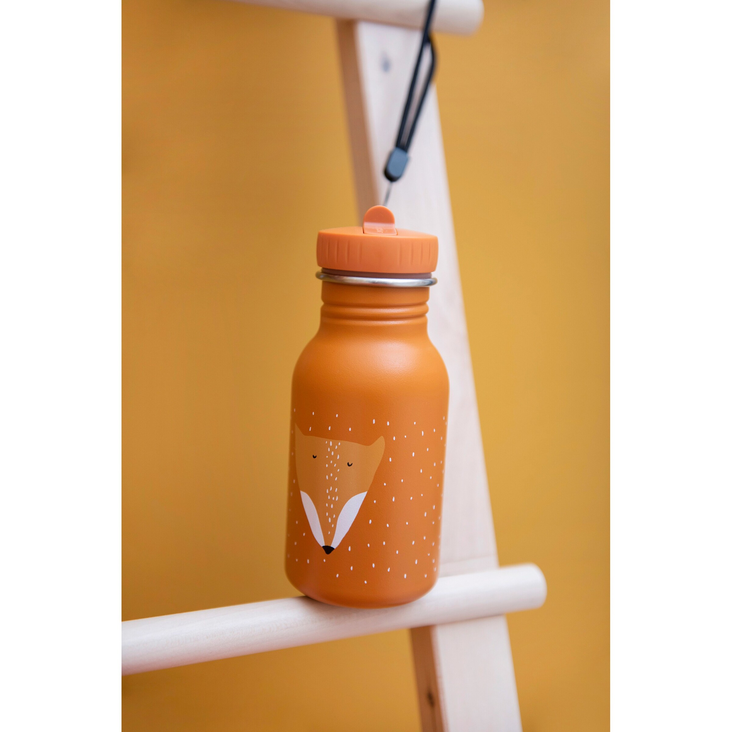 trixie Trinkflasche aus Edelstahl 350 ml Fuchs / orange