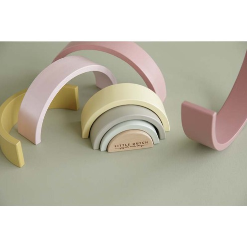 Arc en Ciel en bois Rose - LITTLE DUTCH
