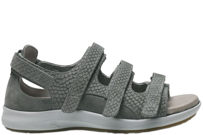 NEW FEET SANDAL MED HÆLKAPPE ARMY GRÅ