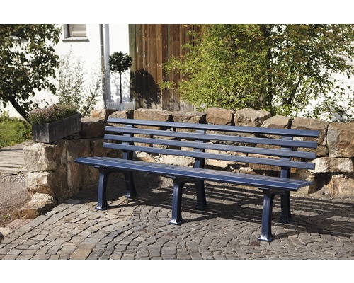Tuinbank Blome Juist, kunststof, 4-zits, staalblauw