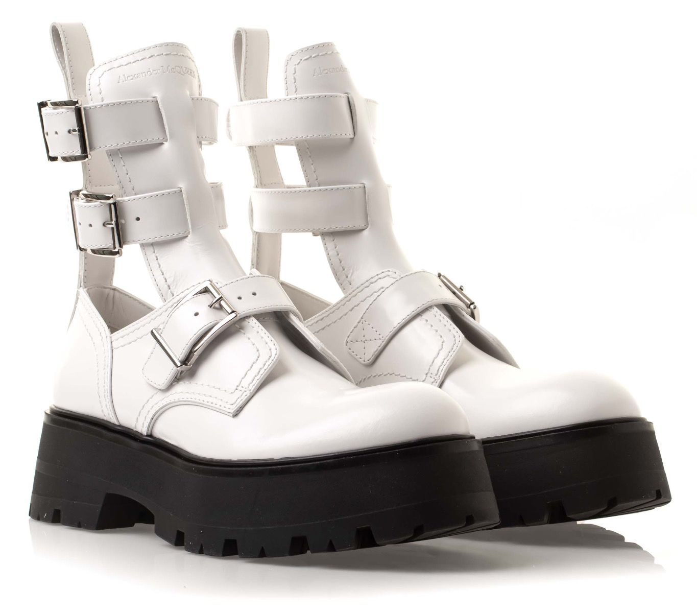 Alexander McQueen Rave Buckle Boots