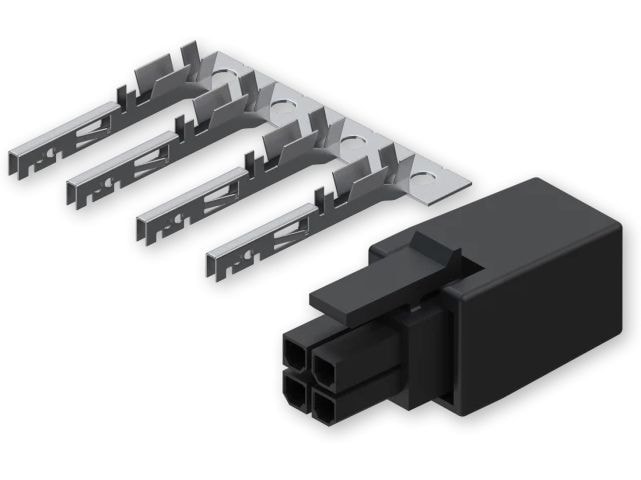 Teltonika PR4MK04K 4-poliger Stecker mit Konaktklemmen Teltonika PR4MK04K Anschlussblock Schwarz