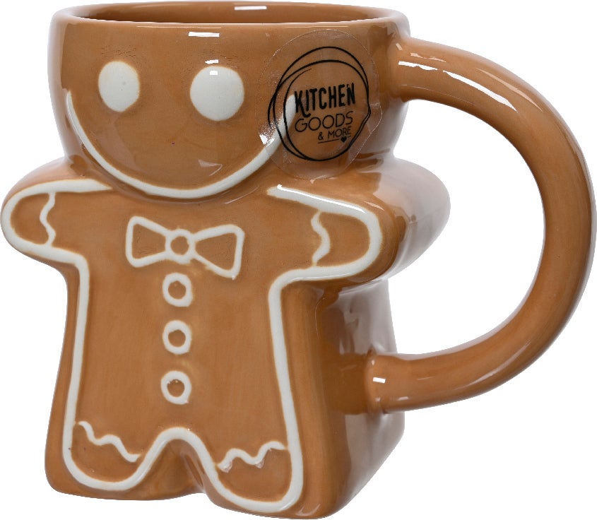 Kitchen Goods & More mok Gingerman bruin 300 ml