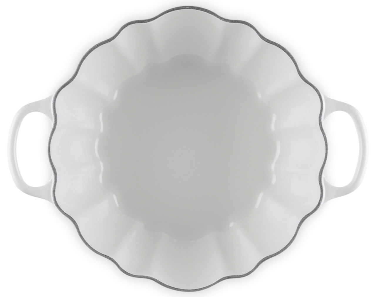 LE CREUSET Kürbis-Bräter 24cm Weiß HALLOWEEN